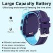 4G Kids Smart Watch with GPS Tracker, One Key SOS Call Voice Chat Camera Alarm Clock Touch Screen Watch for Kids Boys Gifts (Blue)