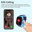 4G Kids Smart Watch with GPS Tracker, One Key SOS Call Voice Chat Camera Alarm Clock Touch Screen Watch for Kids Boys Gifts (Blue)