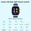 4G Kids Smart Watch with GPS Tracker, One Key SOS Call Voice Chat Camera Alarm Clock Touch Screen Watch for Kids Boys Gifts (Blue)