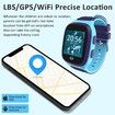 4G Kids Smart Watch with GPS Tracker, One Key SOS Call Voice Chat Camera Alarm Clock Touch Screen Watch for Kids Boys Gifts (Blue)