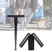 Portable Folding ABS Stool Adjustable Height 17-70cm Travel Outdoor Camping Fishing Picnic Waiting Queue Seat Lightweight