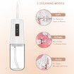 Water Flosser Teeth Oral Irrigator,Rechargeable Waterproof,Portable Cordless,Water flossers,3 Modes 4 Nozzles,for Home Travel