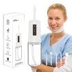 Water Flosser Teeth Oral Irrigator,Rechargeable Waterproof,Portable Cordless,Water flossers,3 Modes 4 Nozzles,for Home Travel