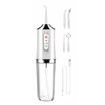 Water Flosser Cordless Teeth Cleaner,Water Dental Flosser with 3 Modes 4 Jets Rechargeable IPX7 Waterproof Dental Oral Irrigator for Travel Home Braces (White)