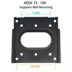 Computer Wall Mout Mini PC VESA Mount TV Monitor Brackets Easy Desk Compatible