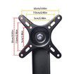 U Shape 10 inch to 27 inch 180 Degree Adjustable LCD Monitor Stand Mount Folding VESA Monitor Stand All Metal Body With VESA Hole 75x75mm 100x100mm