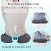Seat Cushions for Office Chairs, Tailbone Relief Cushion for Office, Home Chair, Car, Wheelchair, Hip, Coccyx, Sciatic (Gray)