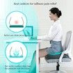 Seat Cushions for Office Chairs, Tailbone Relief Cushion for Office, Home Chair, Car, Wheelchair, Hip, Coccyx, Sciatic (Gray)