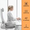 Office Chair Memory Foam Seat Cushion, Comfortable for Extended Sitting, Protects Hips and Relieves Sciatica and Back