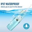 Electric Water Flosser Cordless for Teeth 3 Modes 4 Jet Tips Cleaning and Flossing Water Dental Portable Floss Irrigator Oral Water Flossed Rechargeable Tonsil Stone Travel (Green)