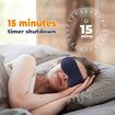 Electric Heating Eye Mask Breathable Hot Compress Eyeshade Temperature Control Eyecover Dry Tired Eyes Hot Pads Sleep Aids
