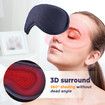 Electric Heating Eye Mask Breathable Hot Compress Eyeshade Temperature Control Eyecover Dry Tired Eyes Hot Pads Sleep Aids