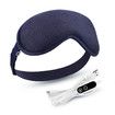 Electric Heating Eye Mask Breathable Hot Compress Eyeshade Temperature Control Eyecover Dry Tired Eyes Hot Pads Sleep Aids