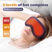 Electric Heating Eye Mask Breathable Hot Compress Eyeshade Temperature Control Eyecover Dry Tired Eyes Hot Pads Sleep Aids
