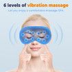Electric Heating Eye Mask Breathable Hot Compress Eyeshade Temperature Control Eyecover Dry Tired Eyes Hot Pads Sleep Aids