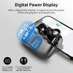 Wireless Earbuds Bluetooth 5.3 Noise Cancelling Mic Headphones Bass Stereo LED Display IP7 Waterproof 36H Playtime Sports Workout Black