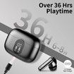 Wireless Earbuds Bluetooth 5.3 Noise Cancelling Mic Headphones Bass Stereo LED Display IP7 Waterproof 36H Playtime Sports Workout Black