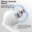 Wireless Earbuds Bluetooth 5.3 Headphones Bass Stereo Ear Buds with Noise Cancelling Mic LED Display in Ear Earphones IP7 Waterproof 36H Playtime White