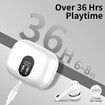 Wireless Earbuds Bluetooth 5.3 Headphones Bass Stereo Ear Buds with Noise Cancelling Mic LED Display in Ear Earphones IP7 Waterproof 36H Playtime White