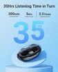 Ear Buds Mini Wireless Earbuds Bluetooth 5.3 Headphones with LED Power Display Charging Case Light-Weight Earbud IPX7 Waterproof Earphones Stereo In Ear Headsets with Mic