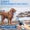 Dog Training Shock Collar with Remote,Waterproof,Beep Vibration Shock Modes, Rechargeable,3300FT Range, for Small Medium Large Dogs