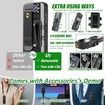 HD 1080P Body Camera with Audio Video Recording, 180 Degree Rotating Lens IR Night Vision for Civilians Police Law Enforcement