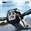 6K HD Drone Dual Camera Long Endurance Brushless Quadcopter Optical Flow Obstacle Avoidance Remote Control Drone Toys