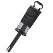 Golf Ball Retriever,Portable Shag Bag Golf Ball Pick Up with Removable Plastic Tube,Pocket Shagger Storage Color Black