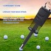 Golf Ball Retriever,Portable Shag Bag Golf Ball Pick Up with Removable Plastic Tube,Pocket Shagger Storage Color Black