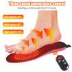 Electric Heated Shoe Insoles USB Rechargeable Feet Warmer Winter Outdoor Remote Control Heating Insoles Foot Warming Shoes Pad Size L