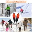 Electric Heated Shoe Insoles USB Rechargeable Feet Warmer Winter Outdoor Remote Control Heating Insoles Foot Warming Shoes Pad Size L