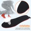 Electric Heated Shoe Insoles USB Rechargeable Feet Warmer Winter Outdoor Remote Control Heating Insoles Foot Warming Shoes Pad Size L