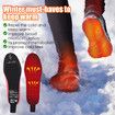 Electric Heated Shoe Insoles USB Rechargeable Feet Warmer Winter Outdoor Remote Control Heating Insoles Foot Warming Shoes Pad Size L