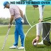 Golf Ball Retriever 20-Ball Capacity for Easy Pickup,Convenient Collector and Essential Golf Tool Perfect Gift for Men and Women Golfer Color Silver