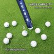 Golf Ball Retriever 20-Ball Capacity for Easy Pickup,Convenient Collector and Essential Golf Tool Perfect Gift for Men and Women Golfer Color Blue