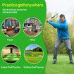 Golf Swing Trainer,Stretchable Swing Training Device With Sound-Emitting Swing Rod Aids With Ergonomic Grip Color Blue
