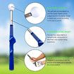 Golf Swing Trainer,Stretchable Swing Training Device With Sound-Emitting Swing Rod Aids With Ergonomic Grip Color Blue