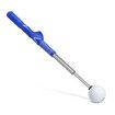 Golf Swing Trainer,Stretchable Swing Training Device With Sound-Emitting Swing Rod Aids With Ergonomic Grip Color Blue