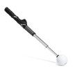 Golf Swing Trainer,Stretchable Swing Training Device With Sound-Emitting Swing Rod Aids With Ergonomic Grip Color Black