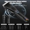 Professional Hair Clippers for Men, Barber Clippers and Trimmer Set with Cordless Electric Razor and LCD Display(Black)