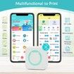 Portable Mini Pocket Printer for iPhone, Smart Inkless Thermal Printer with Bluetooth for Notes, Photos, Stickers, Labels, Receipts (Green)