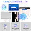Tablet 10.1 Inch Android 13 Tablets 128GB ROM+16GB RAM (8+8 Virtual),2 in 1 Tablet with Keyboard,Powerful Octa-Core+13MP Camera,1TB TF Expandable,FHD WiFi Tablet PC (Silver)
