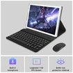 Tablet 10.1 Inch Android 13 Tablets 128GB ROM+16GB RAM (8+8 Virtual),2 in 1 Tablet with Keyboard,Powerful Octa-Core+13MP Camera,1TB TF Expandable,FHD WiFi Tablet PC (Silver)