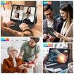 Android 13 Tablet 10.1 Inch 128GB 512GB Expandable 8+8GB RAM 21MP Camera 5G WiFi Keyboard Case Bluetooth Black