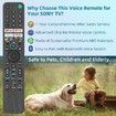 Smart TV Remote Sony Bravia Compatible Voice Control LED OLED 4K Google Android XR XBR KD Series 2019 2023 Command