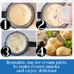 Creami Pints and Lids for Ninja,Deluxe 11-in-1 Creamy Icecream Containers Cups Jars Tubs Canisters Set,Smoothie Pot Compatible with NC501 NC500 Series,4 Pack 24oz