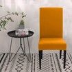 Dining Chair Cover Stretchable Slipcover Seat Protector Removable For Home Hotel Dining Table Chairs Color Yellow
