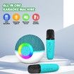 Portable Mini Karaoke Machine for Kids, Bluetooth Speaker with Wireless Microphone,MP3 Player,Perfect for Birthday and Family Parties(2 Mic)
