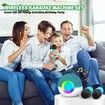 Portable Mini Karaoke Machine for Kids, Bluetooth Speaker with Wireless Microphone,MP3 Player,Perfect for Birthday and Family Parties(2 Mic)