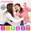 Portable Mini Karaoke Machine for Kids, Bluetooth Speaker with Wireless Microphone,MP3 Player,Perfect for Birthday and Family Parties(Pink)